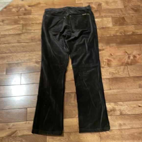 Michael Kors Black Velour Pant Size 6 - Picture 3 of 5